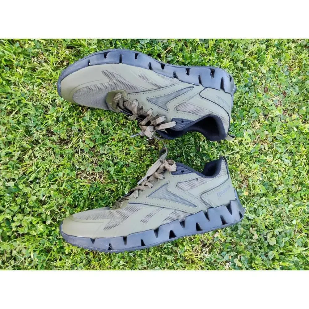 REEBOK ZigWild Trail Men's Running Lightweight Breathable Shoes Army Green